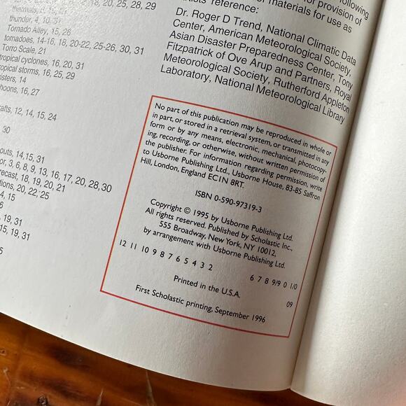 Vintage 1996 Usborne Understanding Geography Storms & Hurricanes Paperback Book - Picture 7 of 9